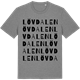 Mid Heather Gray t-shirt med Lövdalen ordlek t-shirt