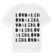 White t-shirt med Lövdalen ordlek t-shirt