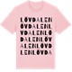 Pink Cotton t-shirt med Lövdalen ordlek t-shirt