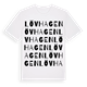 White t-shirt med Lövhagen ordlek t-shirt