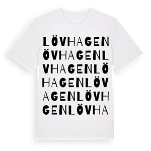 Lövhagen ordlek t-shirt – ekologisk bomull t-shirt från Pinshirt