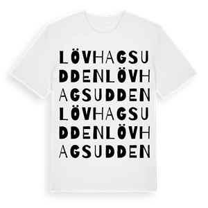 Lövhagsudden ordlek t-shirt – ekologisk bomull t-shirt från Pinshirt