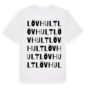 Lövhult ordlek t-shirt – ekologisk bomull t-shirt från Pinshirt