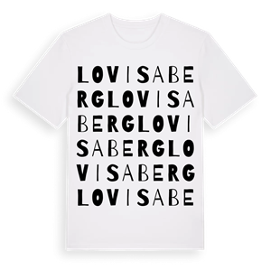 Lovisaberg ordlek t-shirt – ekologisk bomull t-shirt från Pinshirt