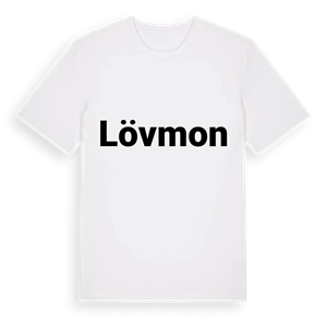 Lövmon fetstil t-shirt – ekologisk bomull t-shirt från Pinshirt