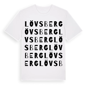 Lövsberg ordlek t-shirt – ekologisk bomull t-shirt från Pinshirt
