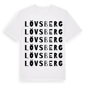 Lövsberg ordlek t-shirt – ekologisk bomull t-shirt från Pinshirt