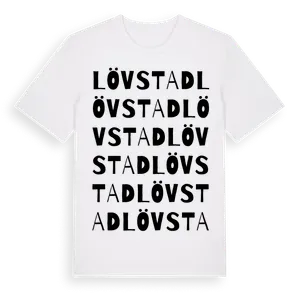 Lövstad ordlek t-shirt – ekologisk bomull t-shirt från Pinshirt