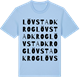 Blue Soul t-shirt med Lövstad krog ordlek t-shirt