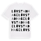 White t-shirt med Lövstadhage ordlek t-shirt