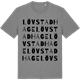 Mid Heather Gray t-shirt med Lövstadhage ordlek t-shirt