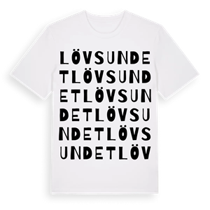 Lövsundet ordlek t-shirt – ekologisk bomull t-shirt från Pinshirt