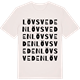 Vintage White t-shirt med Lövsveden ordlek t-shirt