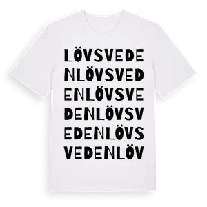 Lövsveden ordlek t-shirt – ekologisk bomull t-shirt från Pinshirt