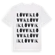 White t-shirt med Lövvik ordlek t-shirt
