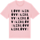 Pink Cotton t-shirt med Lövviken ordlek t-shirt