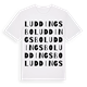 Luddingsbo ordlek t-shirt
