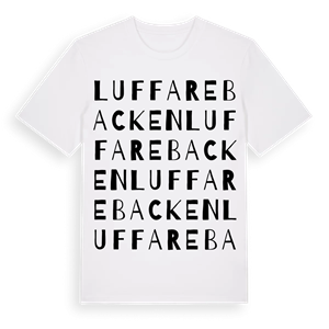 Luffarebacken ordlek t-shirt – ekologisk bomull t-shirt från Pinshirt