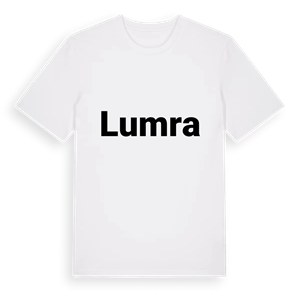 Lumra fetstil t-shirt – ekologisk bomull t-shirt från Pinshirt