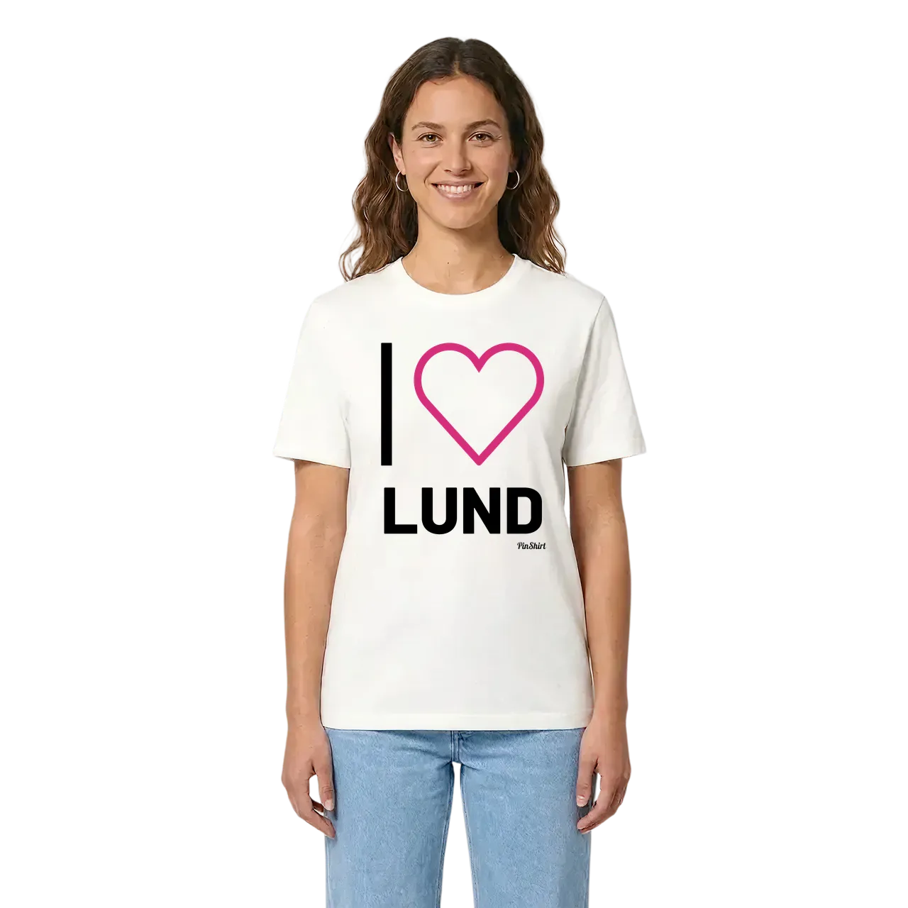 Jag älskar Lund t-shirt stort tryck i miljö