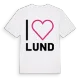 Jag älskar Lund t-shirt stort tryck