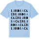 Blue Soul t-shirt med Lundbacken ordlek t-shirt