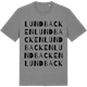 Mid Heather Gray t-shirt med Lundbacken ordlek t-shirt
