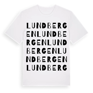Lundbergen ordlek t-shirt – ekologisk bomull t-shirt från Pinshirt