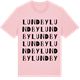 Pink Cotton t-shirt med Lundby ordlek t-shirt