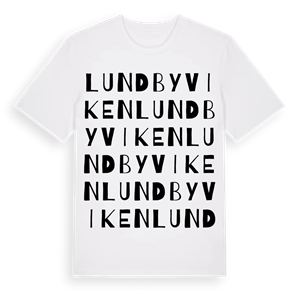 Lundbyviken ordlek t-shirt – ekologisk bomull t-shirt från Pinshirt