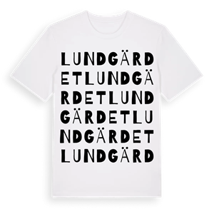 Lundgärdet ordlek t-shirt – ekologisk bomull t-shirt från Pinshirt