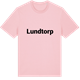 Pink Cotton t-shirt med Lundtorp fetstil t-shirt