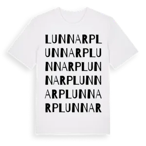 Lunnarp ordlek t-shirt – ekologisk bomull t-shirt från Pinshirt