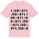 Pink Cotton t-shirt med Lunnarp ordlek t-shirt
