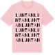 Pink Cotton t-shirt med Luntan ordlek t-shirt