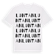 White t-shirt med Luntan ordlek t-shirt