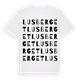 Lusberget ordlek t-shirt