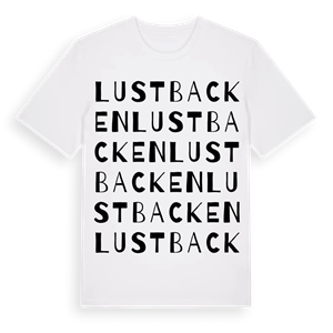 Lustbacken ordlek t-shirt – ekologisk bomull t-shirt från PinShirt