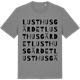Mid Heather Gray t-shirt med Lusthusgärdet ordlek t-shirt