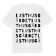 Lusthusgärdet ordlek t-shirt