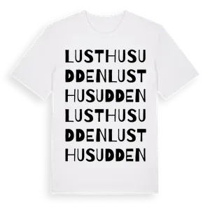Lusthusudden ordlek t-shirt – ekologisk bomull t-shirt från Pinshirt