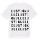 Lustigkulle ordlek t-shirt