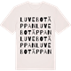 Vintage White t-shirt med Luvebotäppan ordlek t-shirt