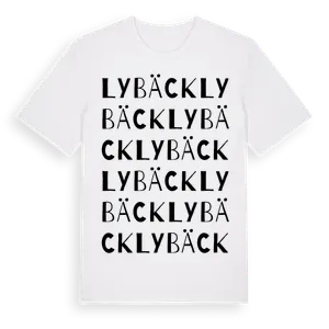 Lybäck ordlek t-shirt – ekologisk bomull t-shirt från Pinshirt