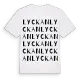 Lyckan ordlek t-shirt
