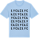 Blue Soul t-shirt med Lycke ordlek t-shirt