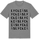 Mid Heather Gray t-shirt med Lyckeås ordlek t-shirt