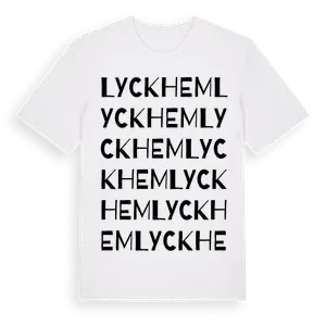 Lyckhem ordlek t-shirt – ekologisk bomull t-shirt från Pinshirt