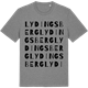 Mid Heather Gray t-shirt med Lydingsberg ordlek t-shirt