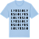 Blue Soul t-shirt med Lyrsbo ordlek t-shirt